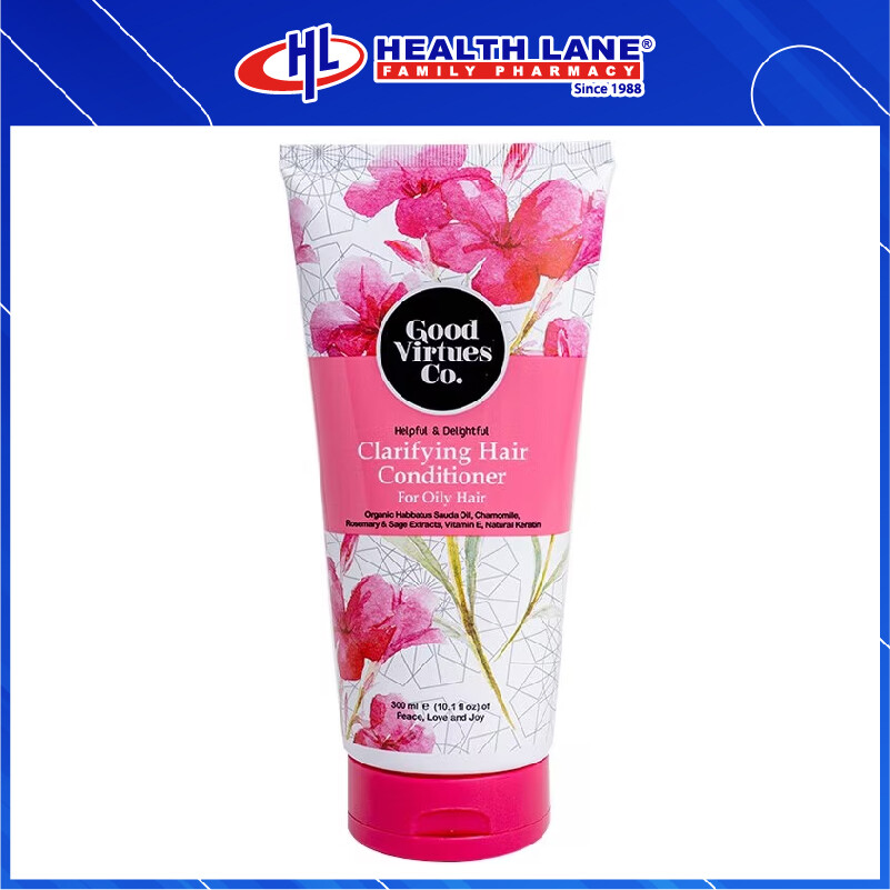 GOOD VIRTUES CO CLARIFYING & SCALP CONDITIONER FOR OILY HAIR (300ML)